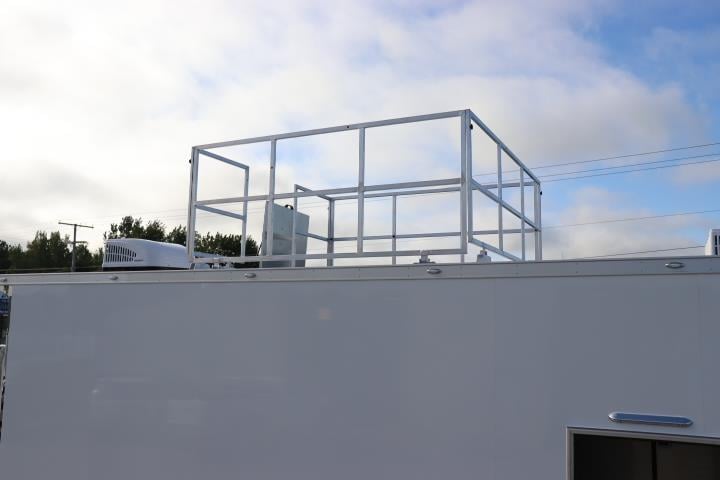 Roof Mounted Viewing Rail  - Shown With Optioned Escape Hatch (Heavy Duty Walk On Roof Optioned Seperatly)
